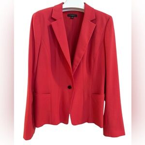 Women’s Ann Taylor One-Button Blazer in Dark Pink, Size 14